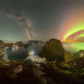 An Artful Sky over Lofoten Islands, Norway